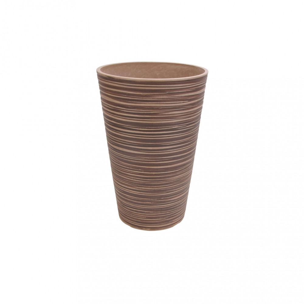 Image of Vaso grande in Fibra sintetica cm 41x41x60 - KAM Colore: Taupe