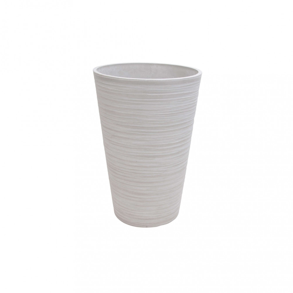Image of Vaso grande in Fibra sintetica cm 41x41x60 - KAM Colore: Bianco