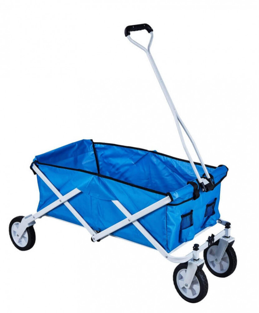 Carrello da spiaggia e campeggio Pieghevole in Acciaio,Oxford cm 117x50x52 - SALE Colore: Blu