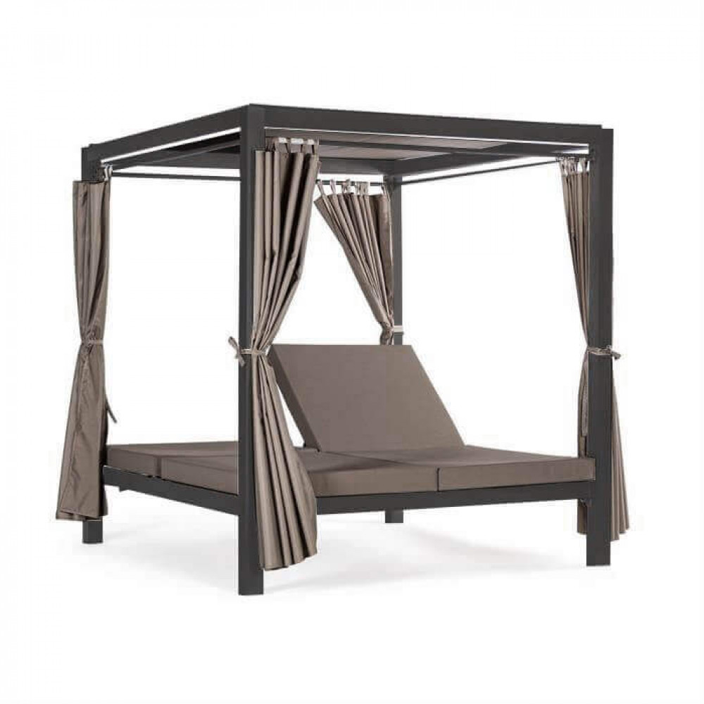 Gazebo Letto in Alluminio cm 209x188,5x206 - RICH Colore: Antracite