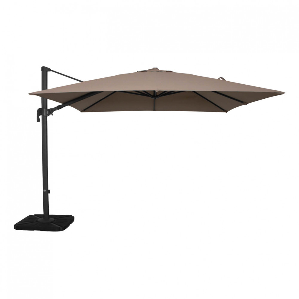 Ombrellone da Giardino decentrato 3x4 in alluminio,poliestere - LENA Colore: Taupe