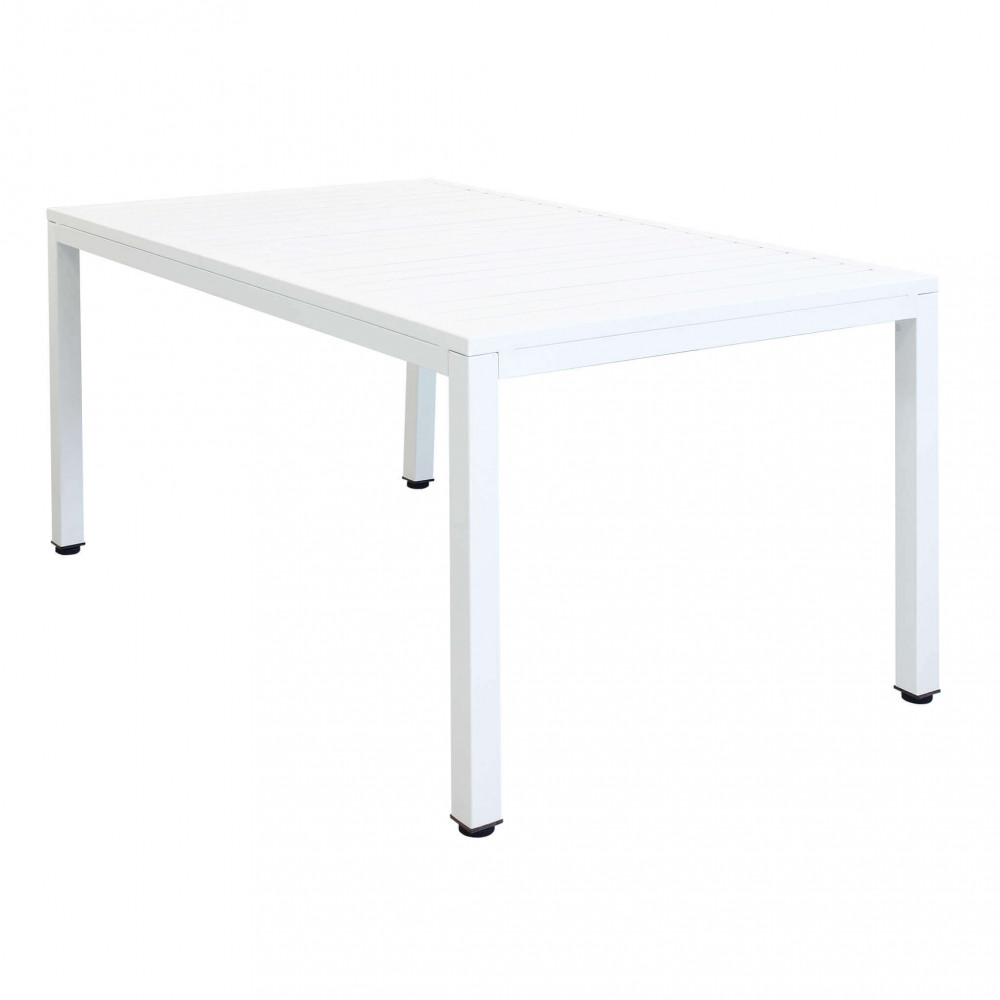 Tavolo da Giardino Rettangolare 150x90 - FEDE Colore: Bianco