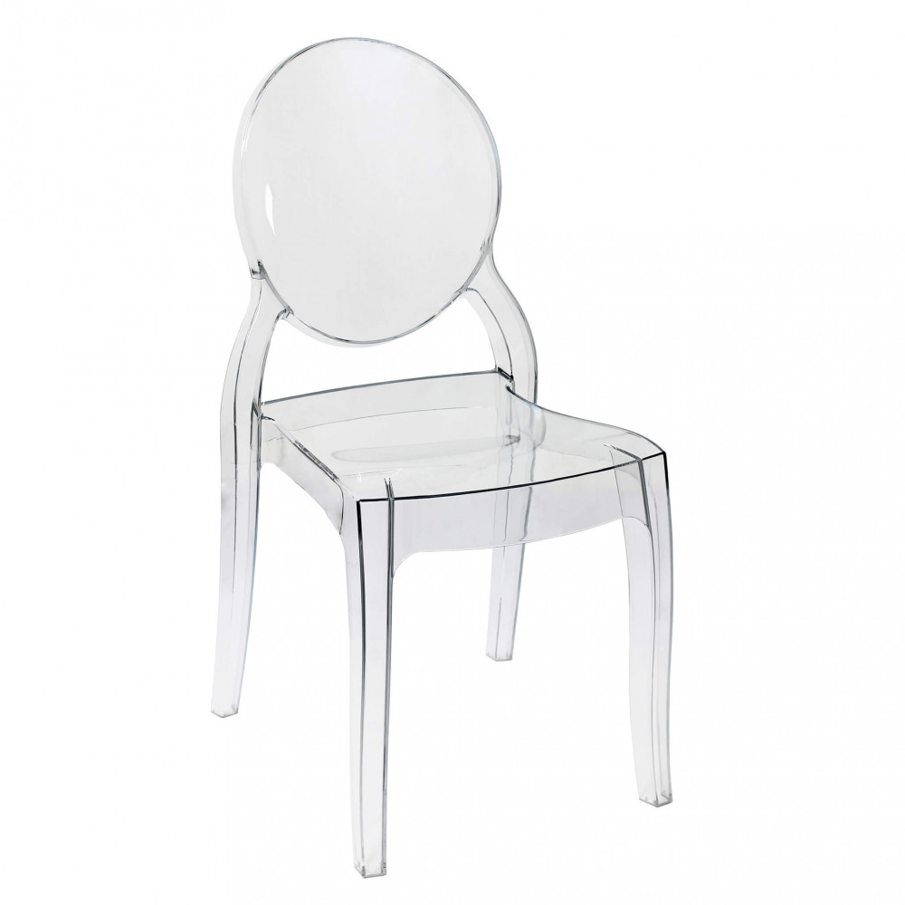 Image of Poltrona Trasparente in Policarbonato cm 50x38x90 - GHOST
