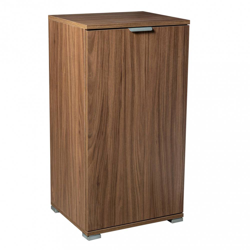 Armadietto da Bagno con un'anta in Truciolare cm 45x38x85 - LALO Colore: Marrone