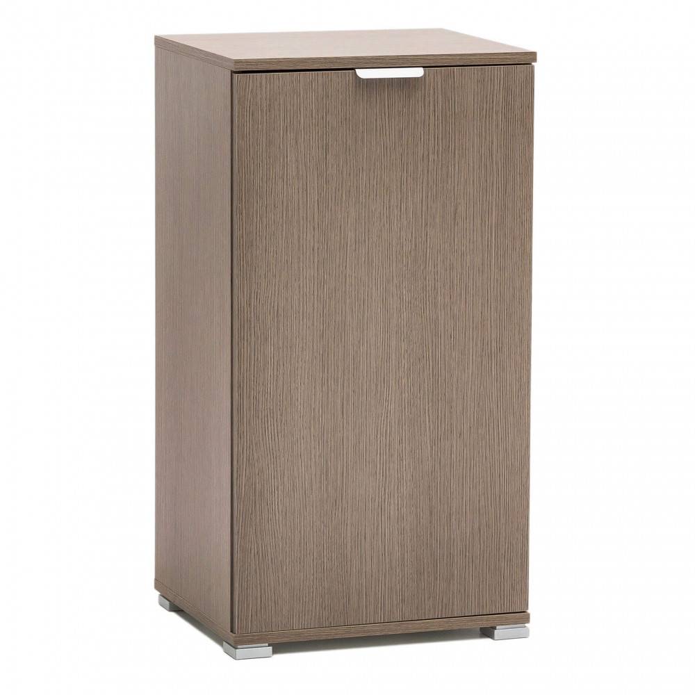 Armadietto da Bagno con un'anta in Truciolare cm 45x38x85 - LALO Colore: Rovere grigio