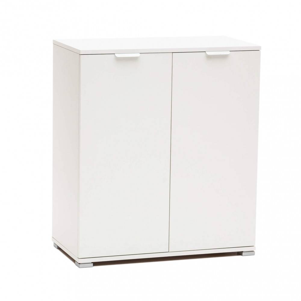 Armadietto da Bagno con 2 ante in Truciolare cm 75x38x85 - PAUL Colore: Marrone