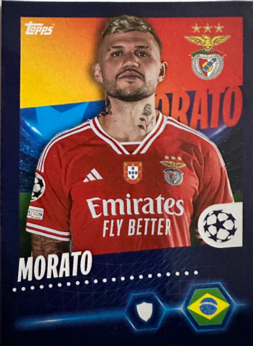 N.468  Morato SL Benfica - Champions League 2023/24 Topps