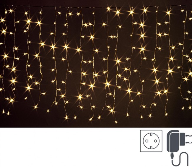 Tenda Luminosa 400 Luci Classiche 5mm Dimensioni 2x2m IP44 (6 Pezzi)