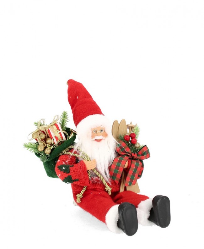 Image of Babbo Lorick Seduto Colore Rosso (6 Pezzi)
