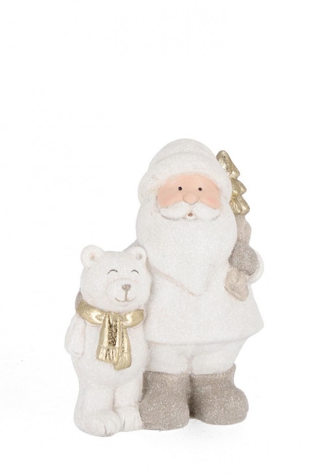 Image of Decorazione Courtney con Babbo Natale e Orso (12 Pezzi)