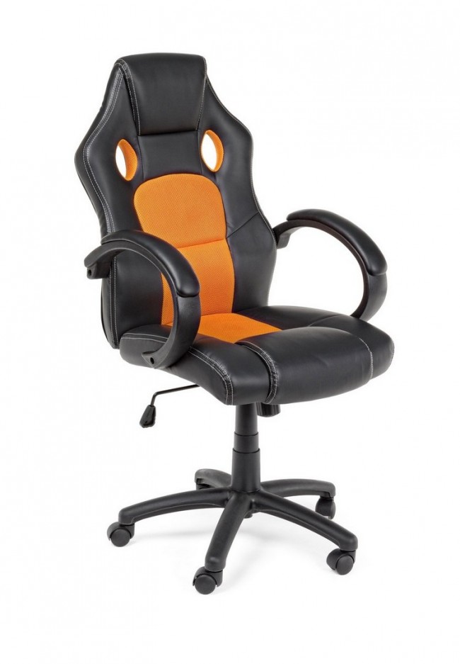 Poltrona Ufficio nera Arancio - COASTALIA