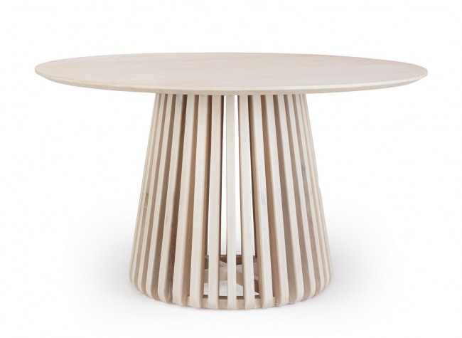 Tavolo Legno Marrone Moderno da Interno 130 cm - ELIJAH