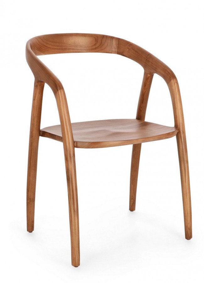 Image of Sedia Dotty moderna in legno naturale (2 Pezzi) - ELOISE