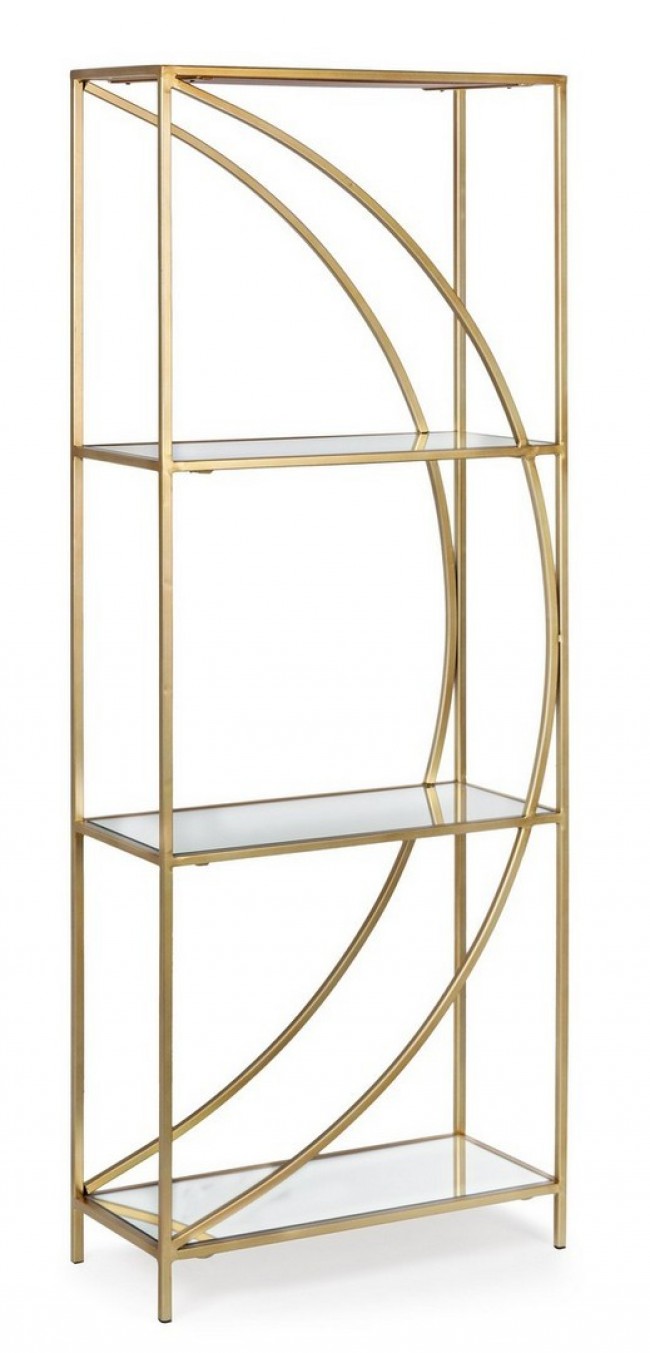 Libreria Vetro Oro Moderna da Interno - RONAN