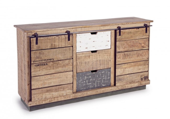 Credenza 2 ante 3 cassetti - THEODORE