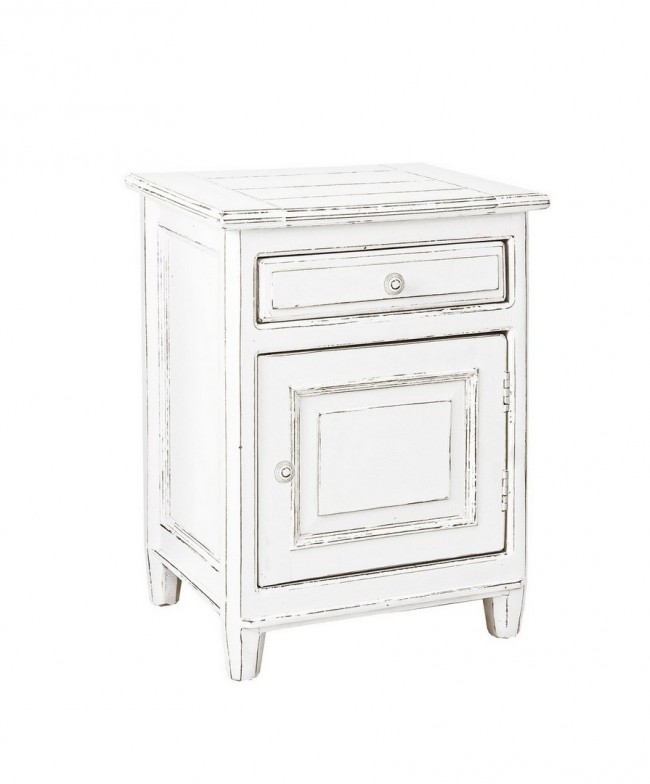 Comodino un'anta un casseto Dx 50ax40bx65h - CORINNE