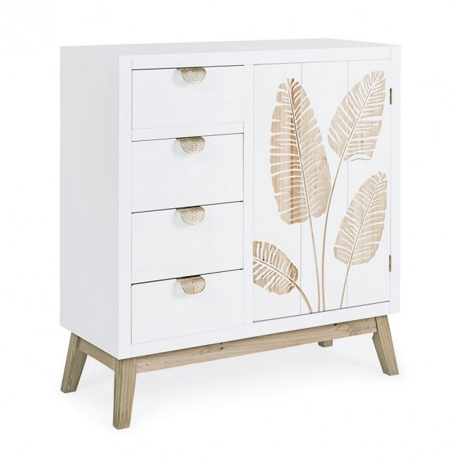 Credenza un'anta 4 cassetti - FLORA