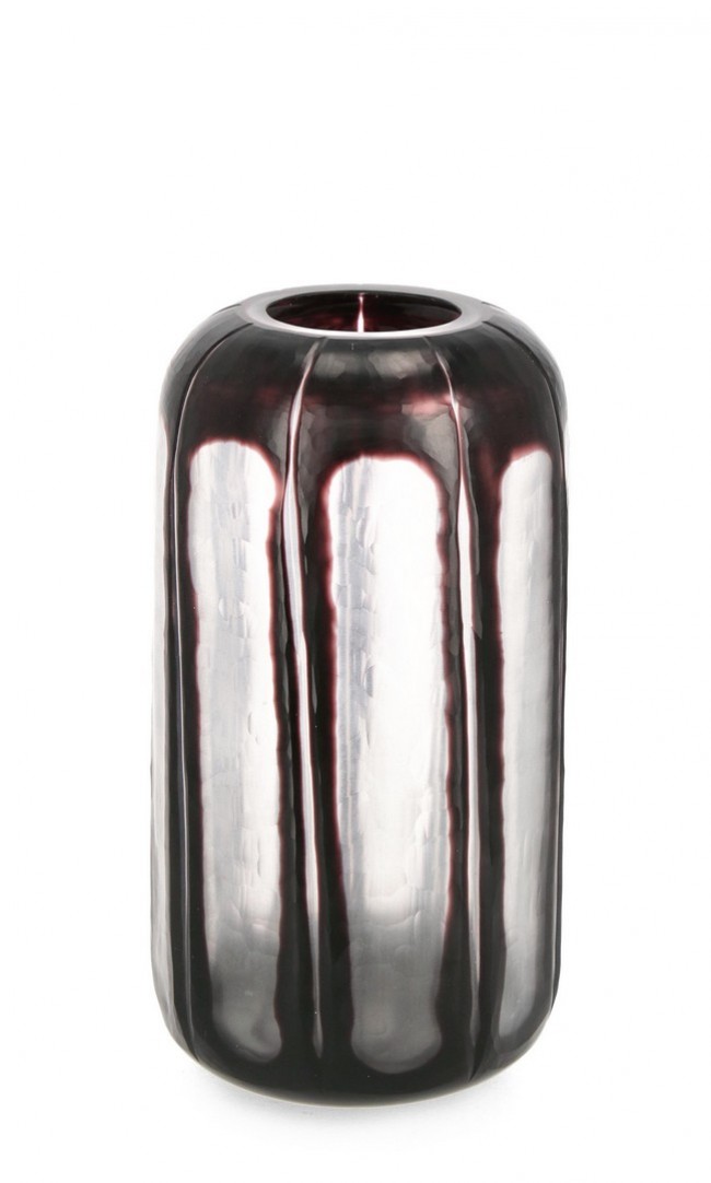 Vaso Kirinda Vt Trasparente nera H32 - HASSAN