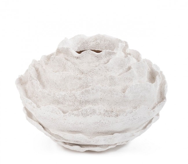 Porta Vaso Pavo Bomb. Bianca H39.5 - FELIX