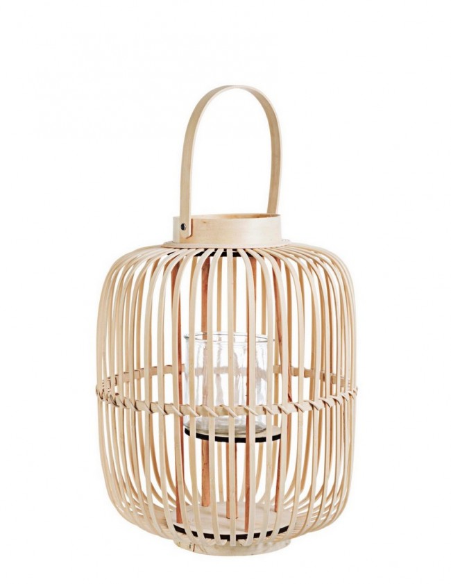 Lanterna Naturale con Manico H42,5 (2 Pezzi) - RUSSELL