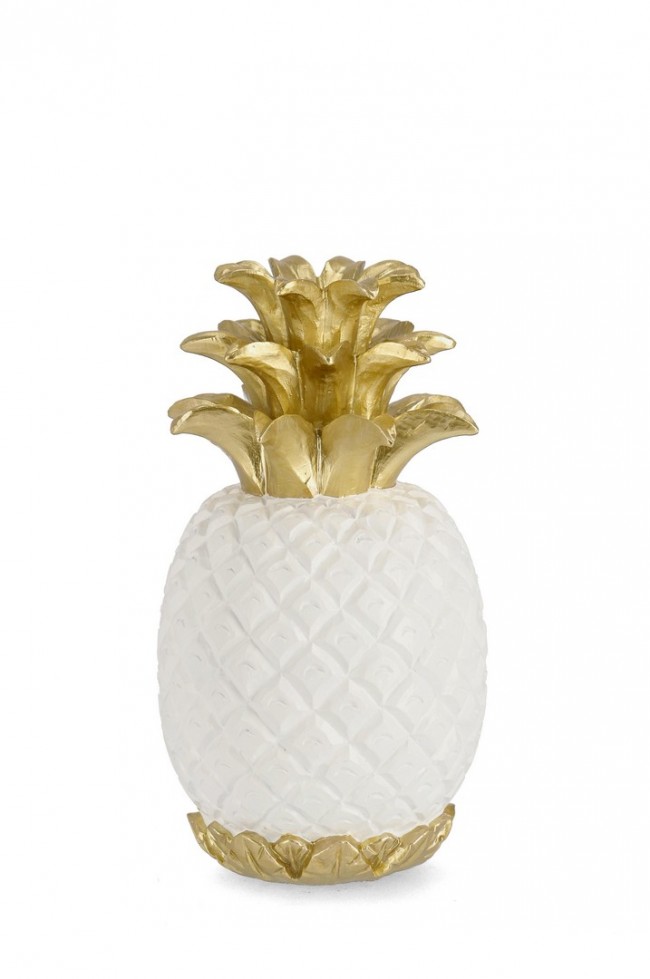 Decorazione Ananas Surabaya Bianca H30
