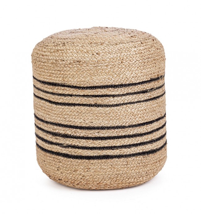 Pouf Naturale nera D45 - ANDERSON