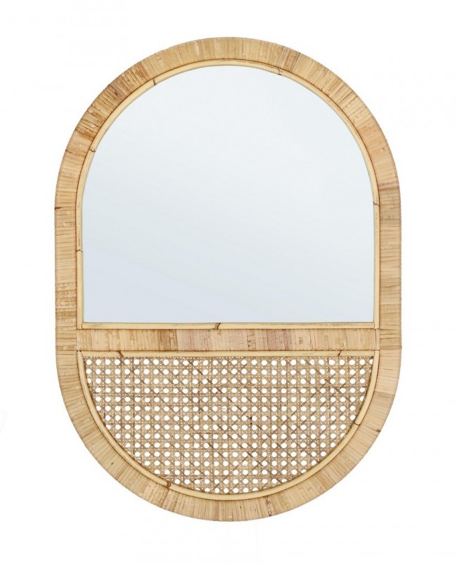Specchio Hajar Ov Naturale 50X70 - EDWARDS