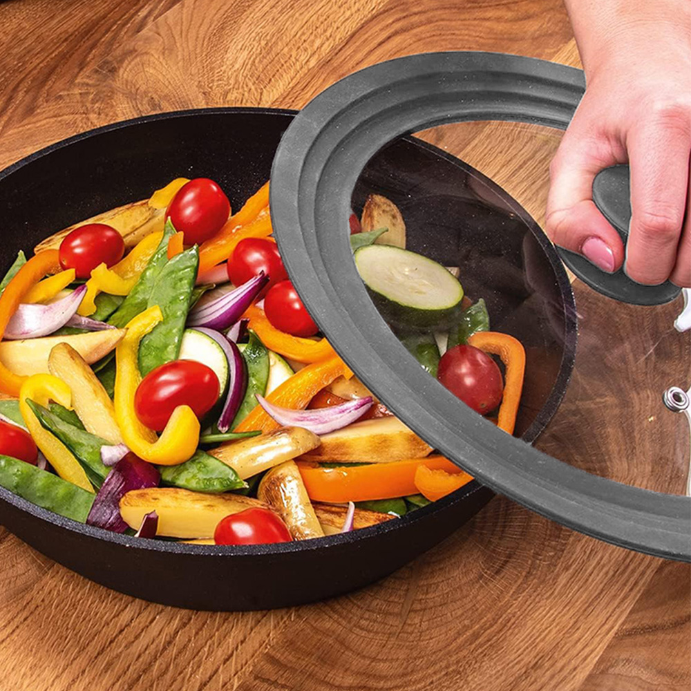 Coperchio unviversale per pentole casseruola padelle pirofile tegame da 24-28cm