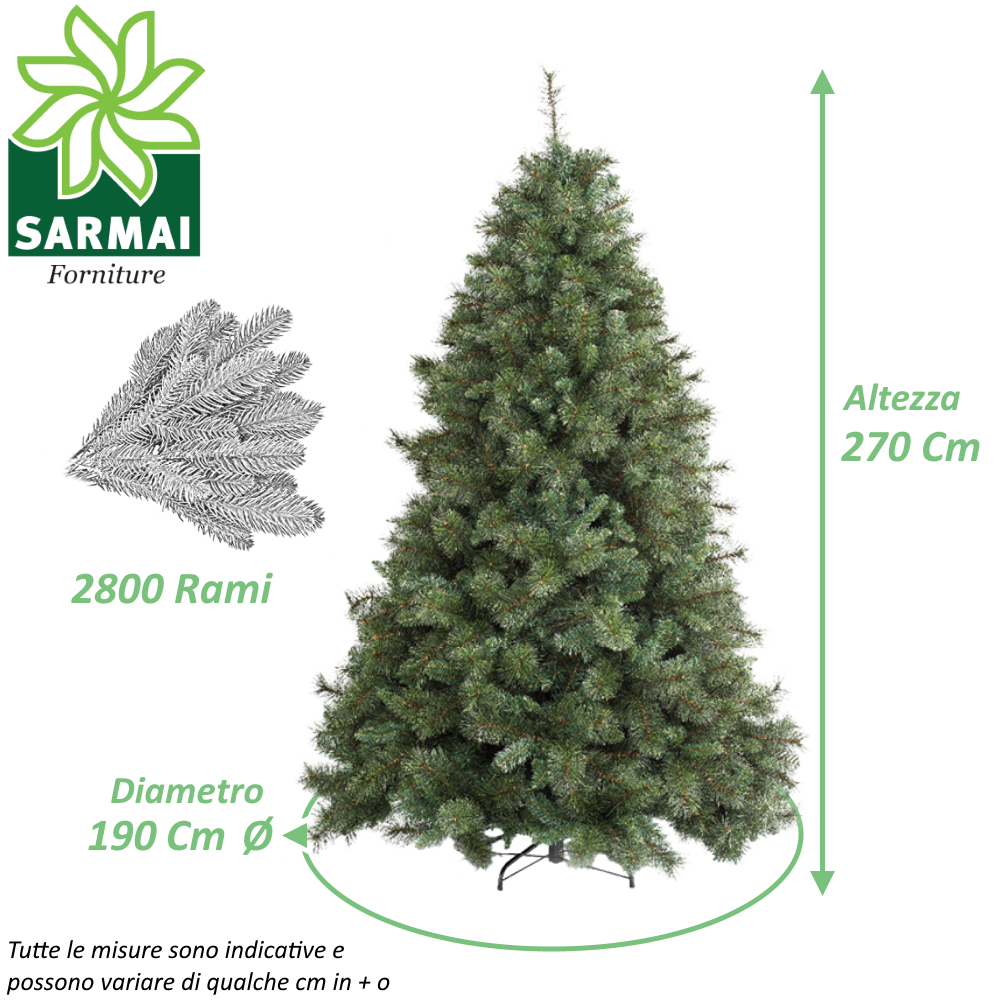 XONE Albero di Natale ARTIFICIALE MILTON verde extra folto realistico - Foto 13 di 14