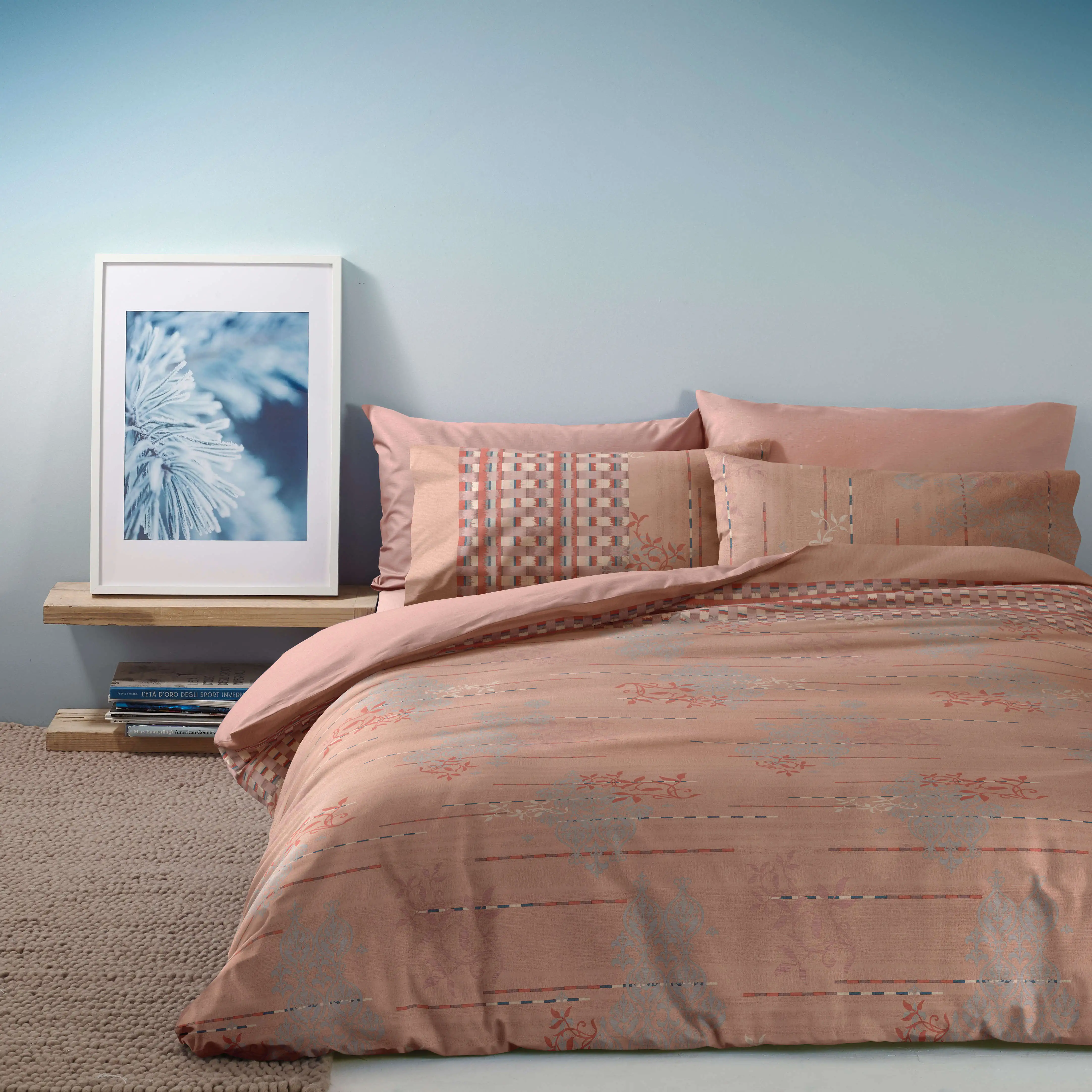 Parure Letto Matrimoniale Bassetti Dream 100% Cotone | 1 Copripiumino 250x200 + 2 Federe 50x80 | Design Italiano, Morbido E Traspirante - Foto 4