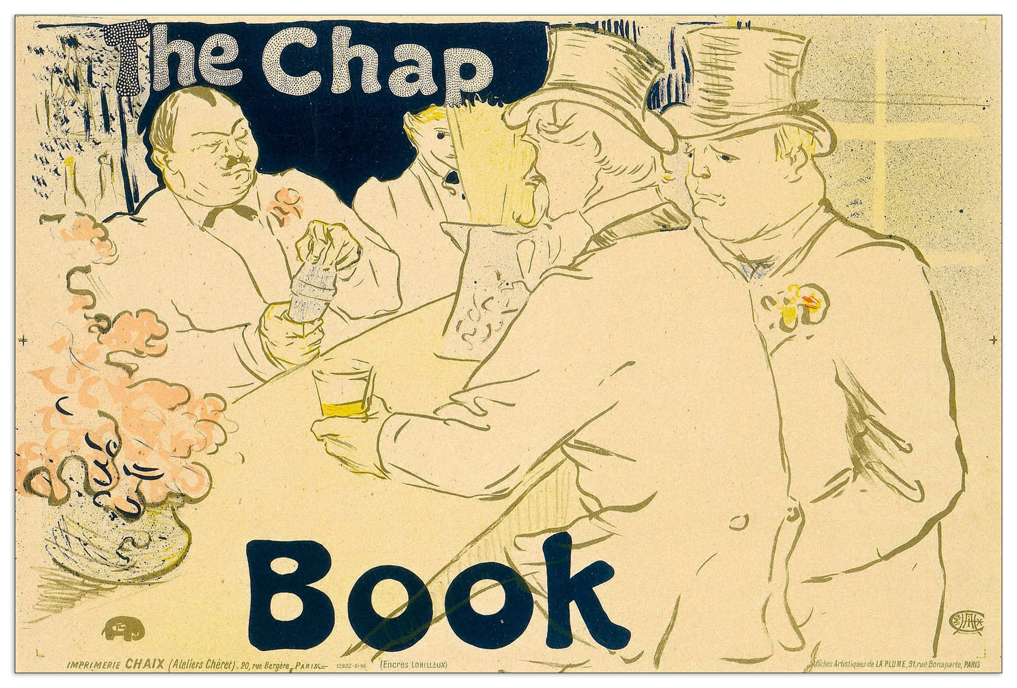 Pann. MDF-The Chap-Toulouse-Lautrec Wallart - Stampa  - Riproduzione 135X 90 CM