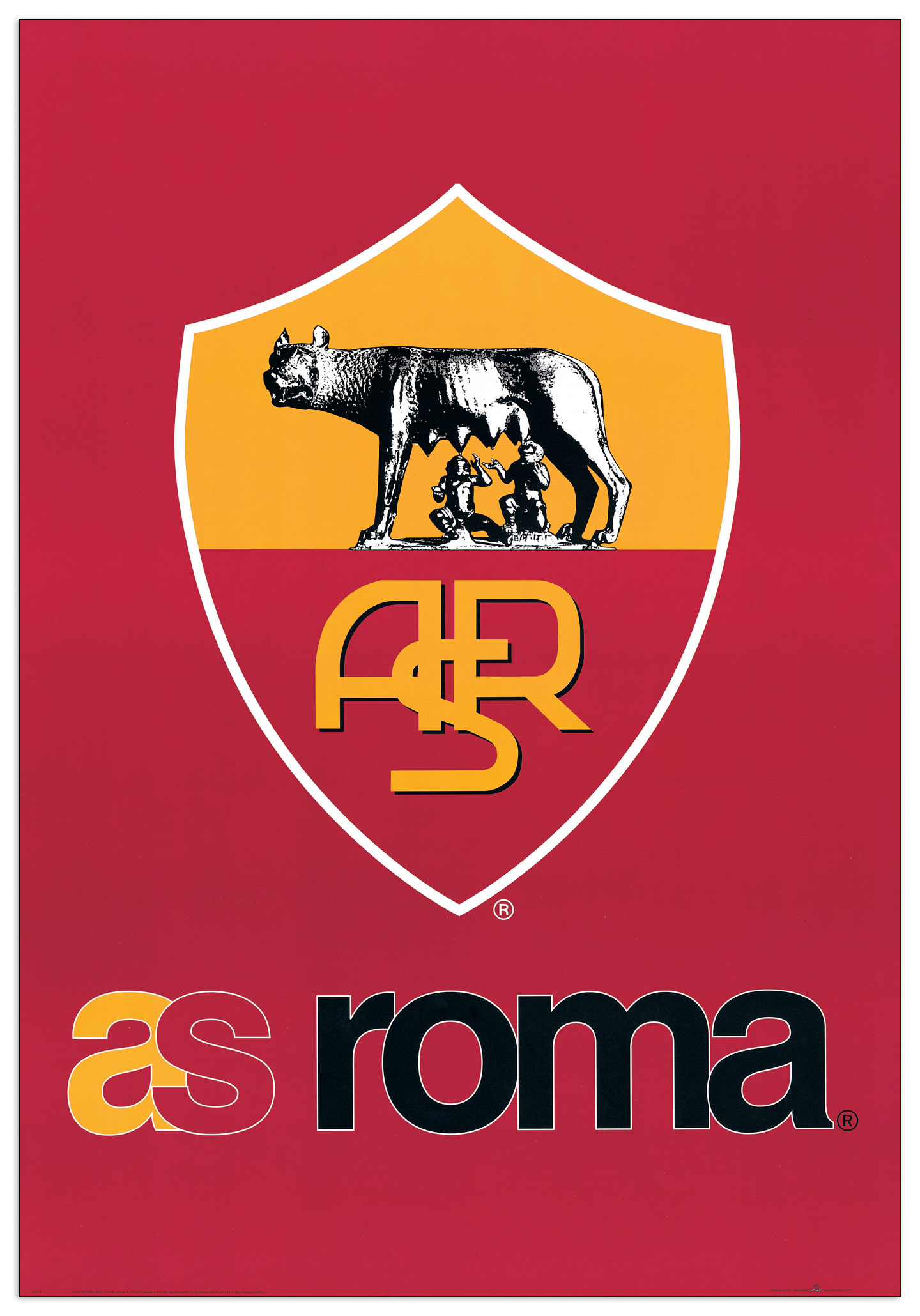 Pannello MDF - AS Roma - Wallart - Stampa su Tavola - Riproduzione Artistica