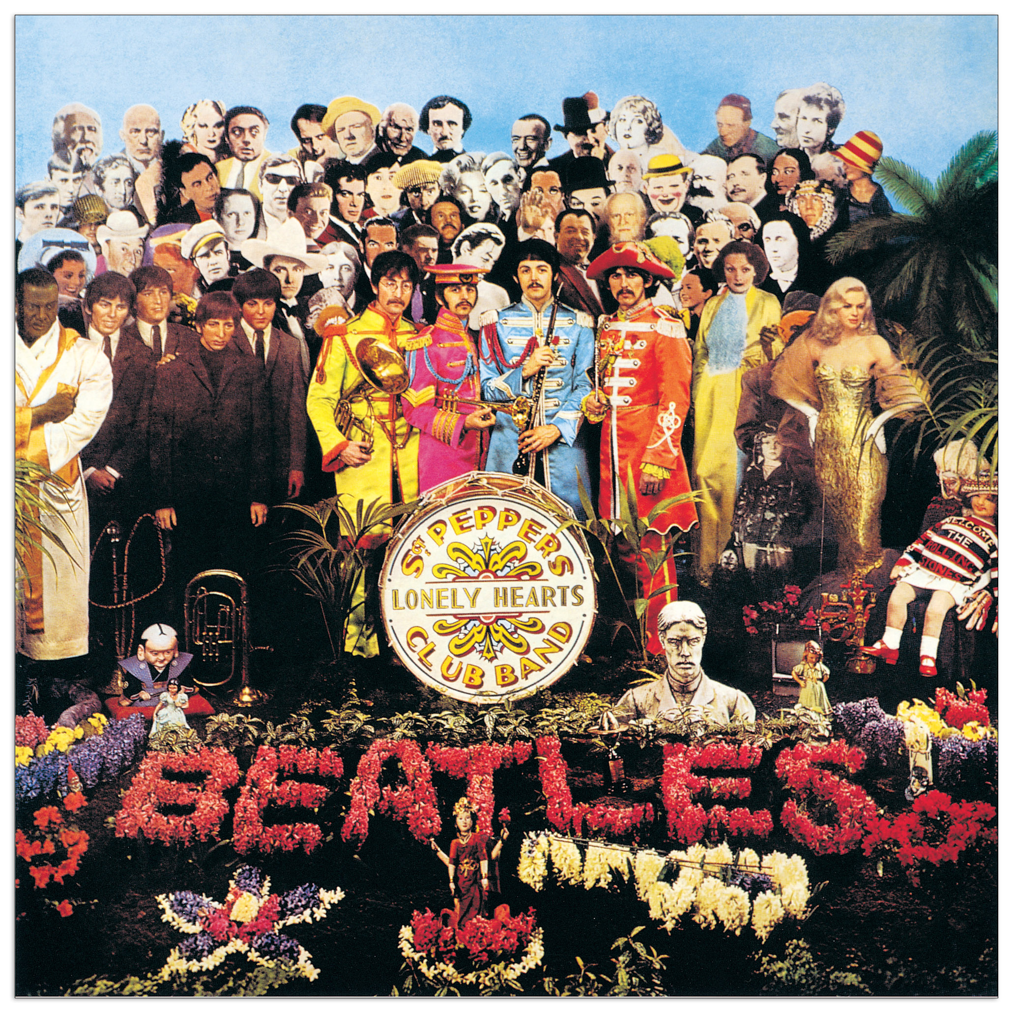 Pannello MDF-The Beatles-Sgt Pepper-ANONYMOUS Wallart - Stampa su Tavola -