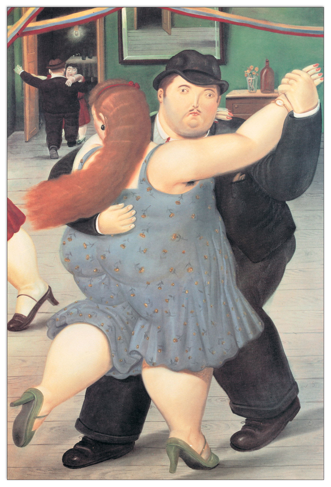 Pannello MDF-Dancers-BOTERO Wallart - Stampa  - Riproduzione Artistica 20X 30 CM