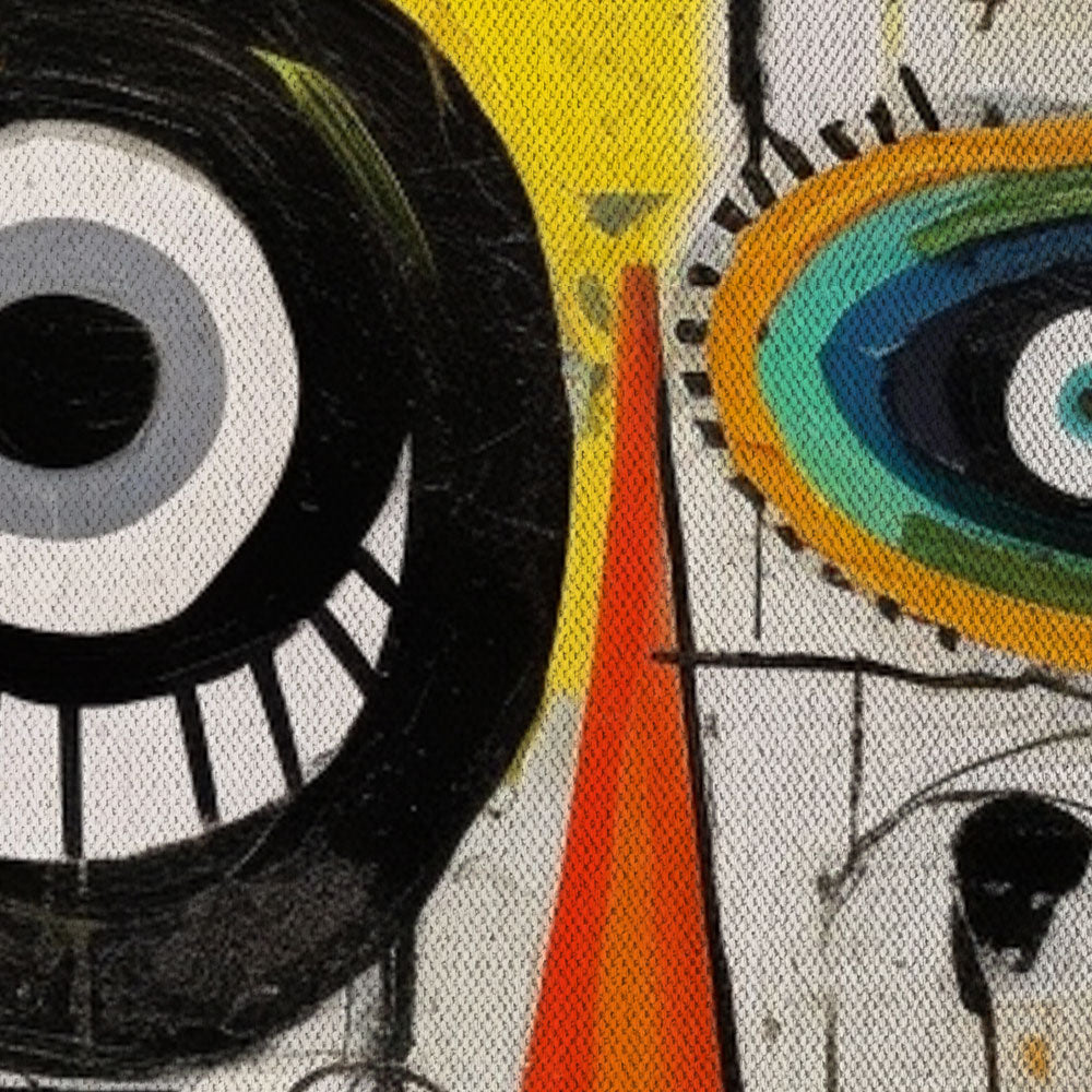 Image of Aku Aku - Quadro Canvas Contemporaneo su telaio in legno Misura: 70x100 cm