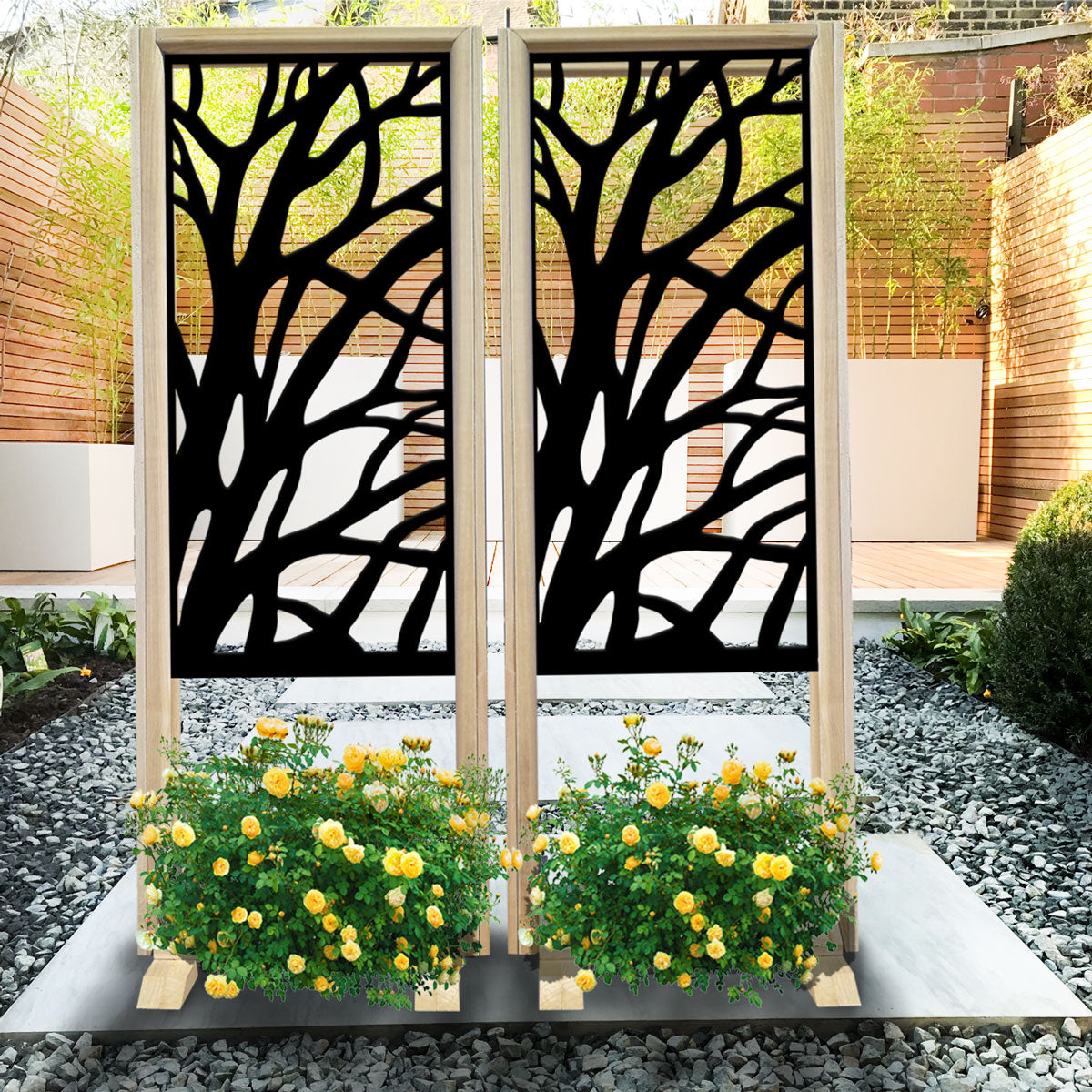 Image of ALBERI - Separè - Paravento modulabile - 70x190cm - in Legno e PVC Colore: nero