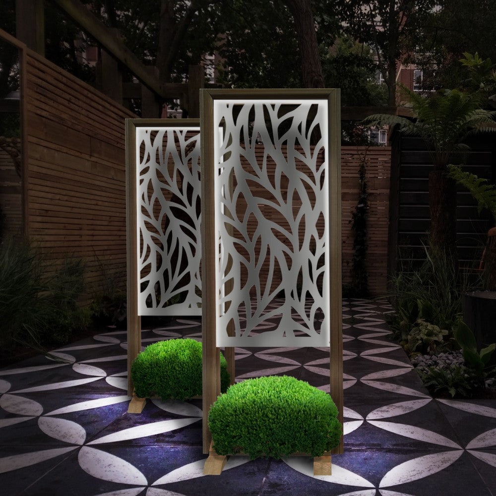 Image of ALGA - Separè - Paravento modulabile - 70x190cm - in Legno e PVC Colore: bianco