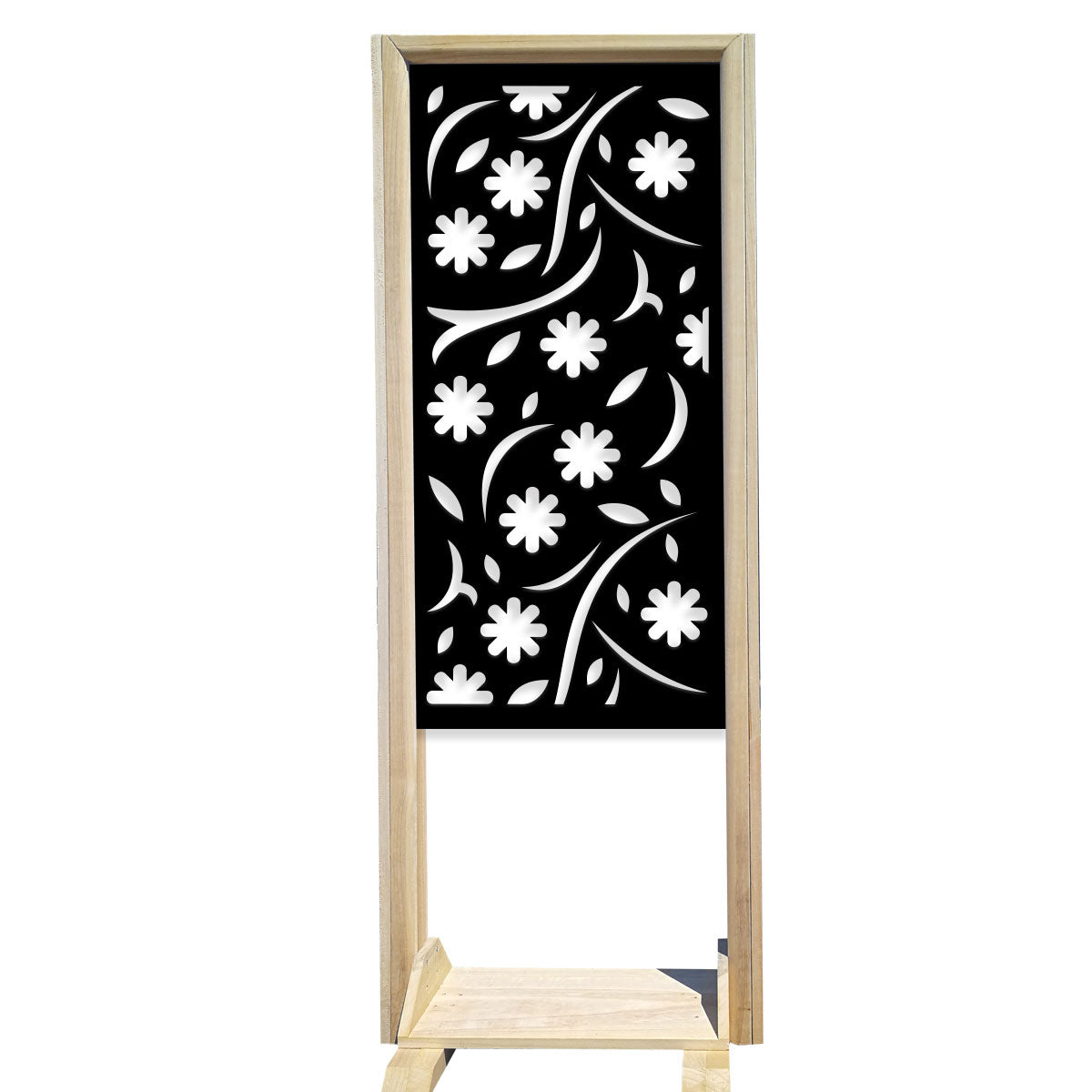 Image of AUTUMN - Separè - Paravento modulabile - 70x190cm - in Legno e PVC Colore: nero