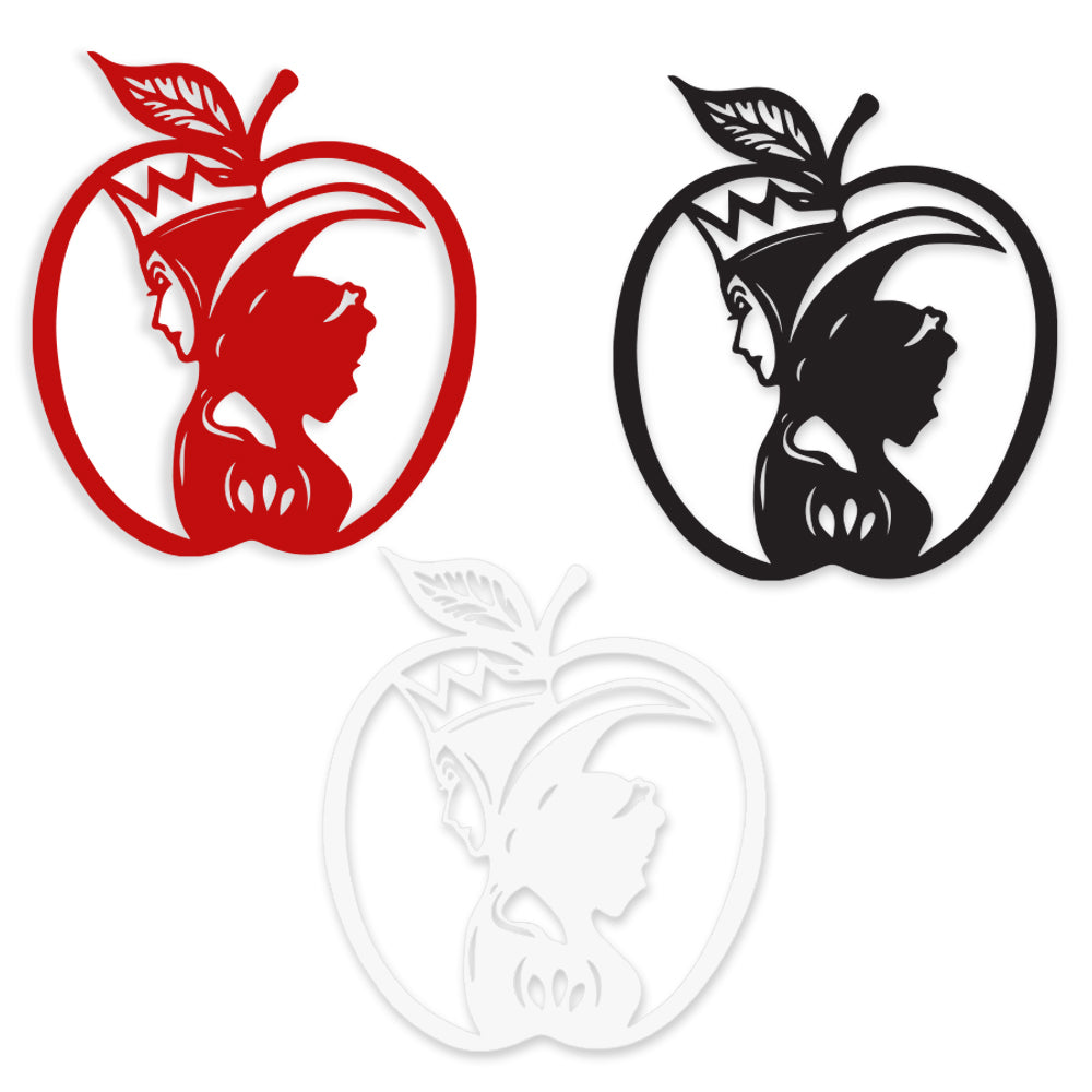 Image of BIANCANEVE - Adesivo murale wall sticker in vinile 55x65 cm Colore: Rosso