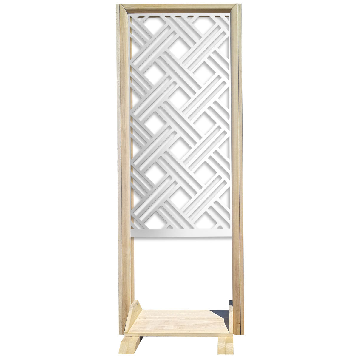 Image of CLASSIC D - Separè - Paravento modulabile - 70x190cm - in Legno e PVC Colore: bianco