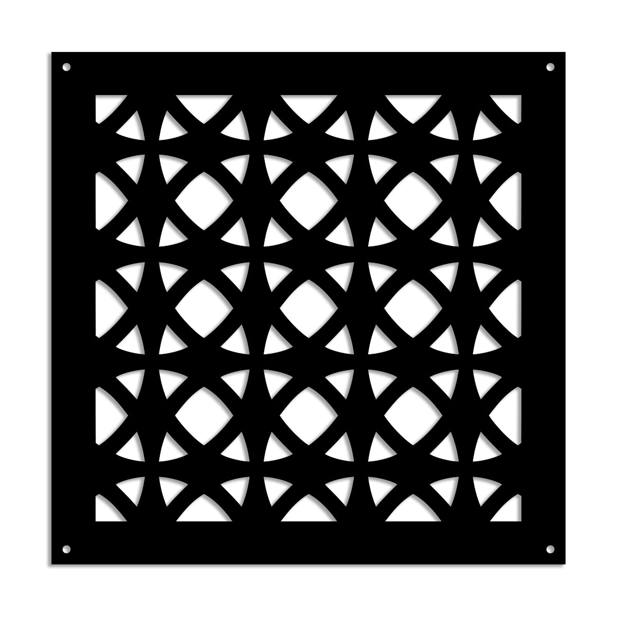 DARKSIDE - Pannello in PVC traforato - Parasole Colore: nero, Misura: 73x73 cm