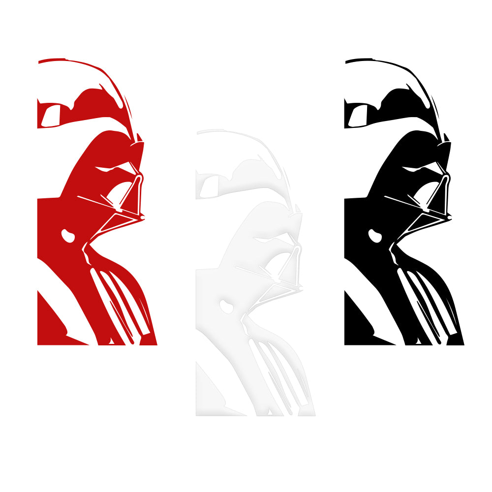 Image of DARTH VADER - Adesivo murale wall sticker in vinile 55x130 cm Colore: Rosso