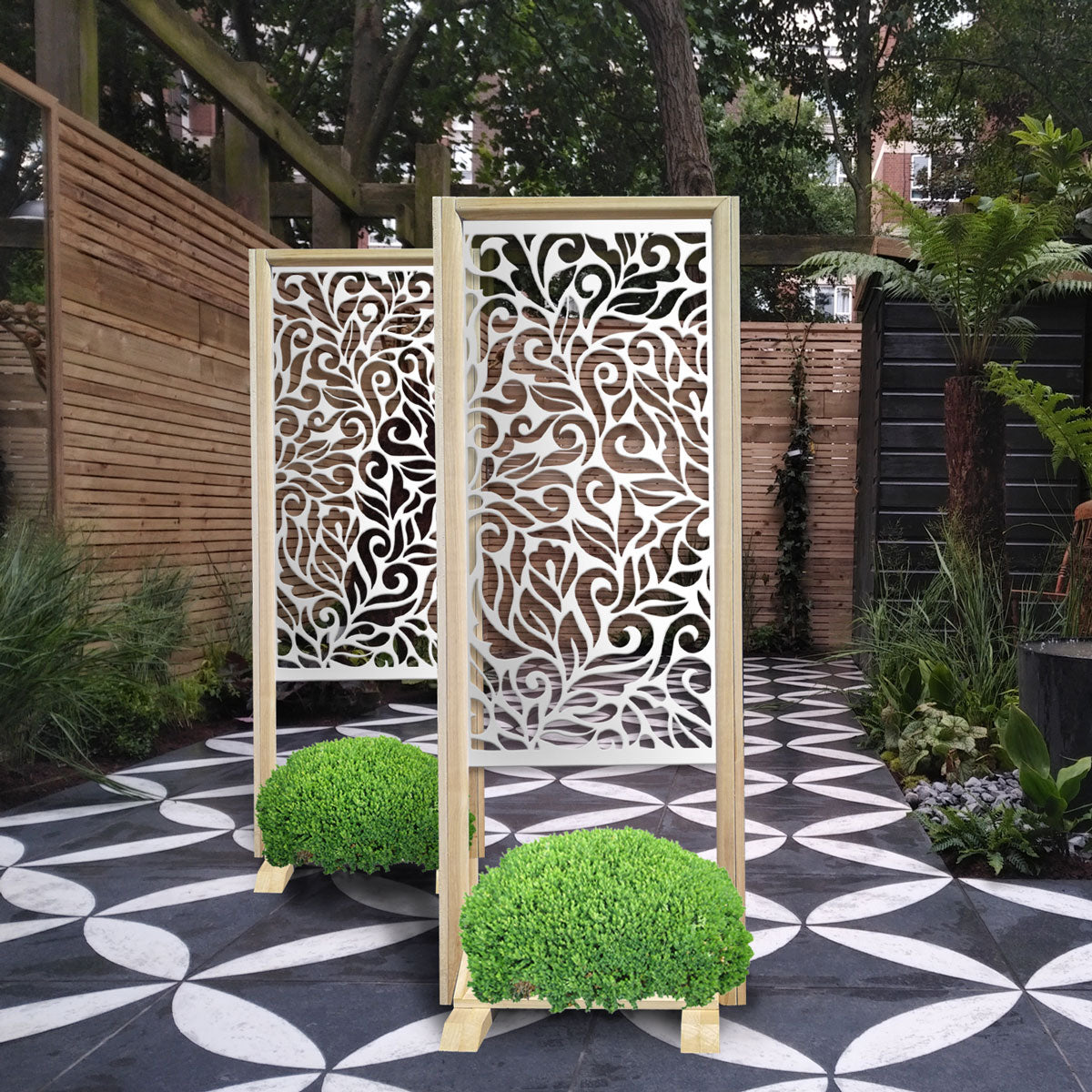 DECOR - Separè - Paravento modulabile - 70x190cm - in Legno e PVC Colore: bianco