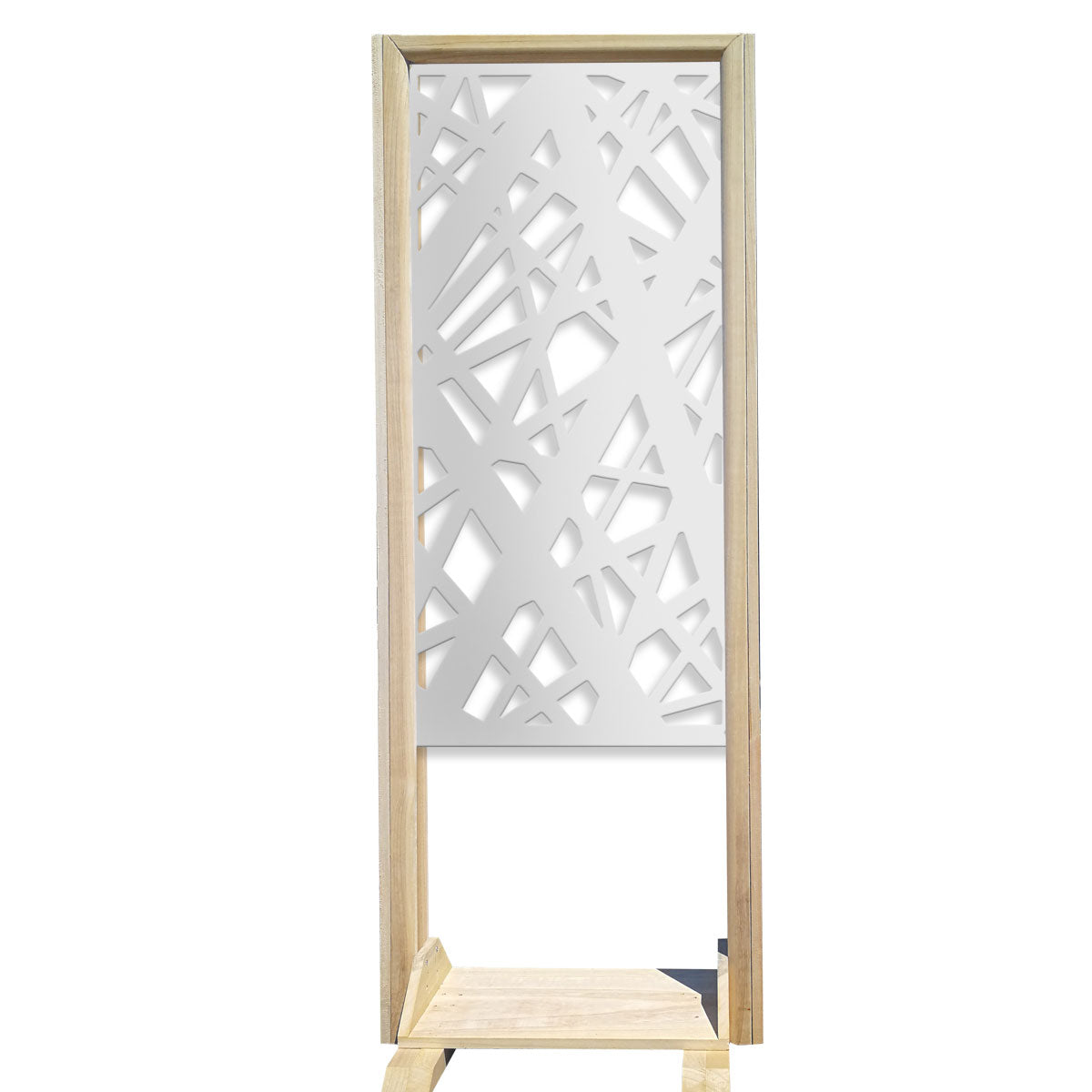 DIAGONAL LARGE - Separè - Paravento modulabile - 70x190cm - in Legno e PVC Colore: bianco