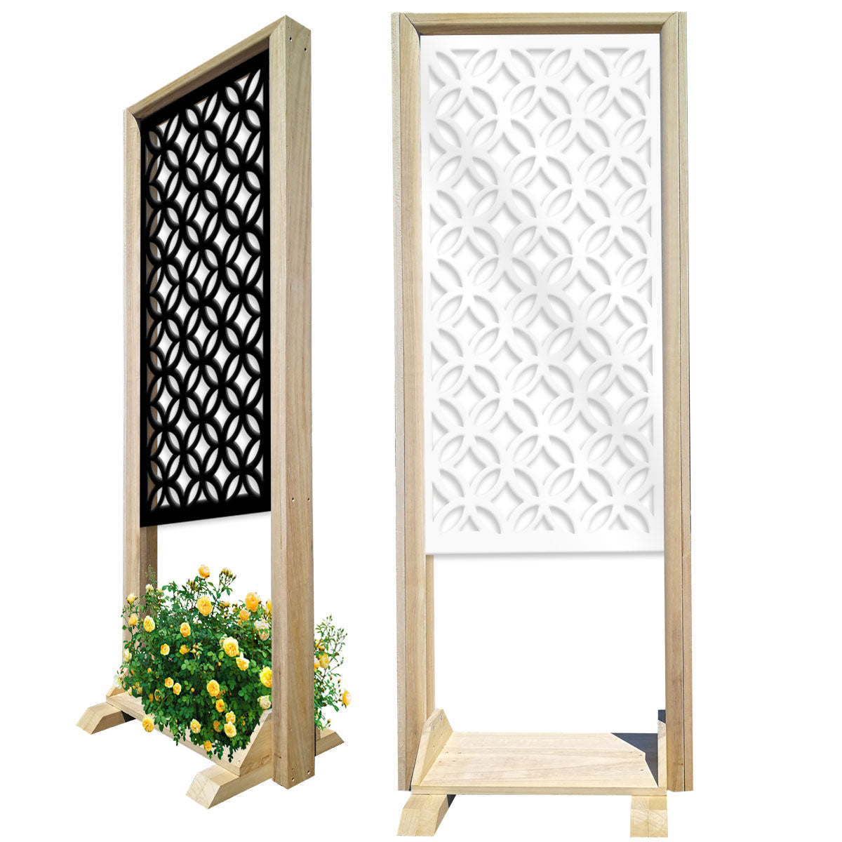 ECLECTIC - Separè - Paravento modulabile - 70x190cm - in Legno e PVC Colore: bianco