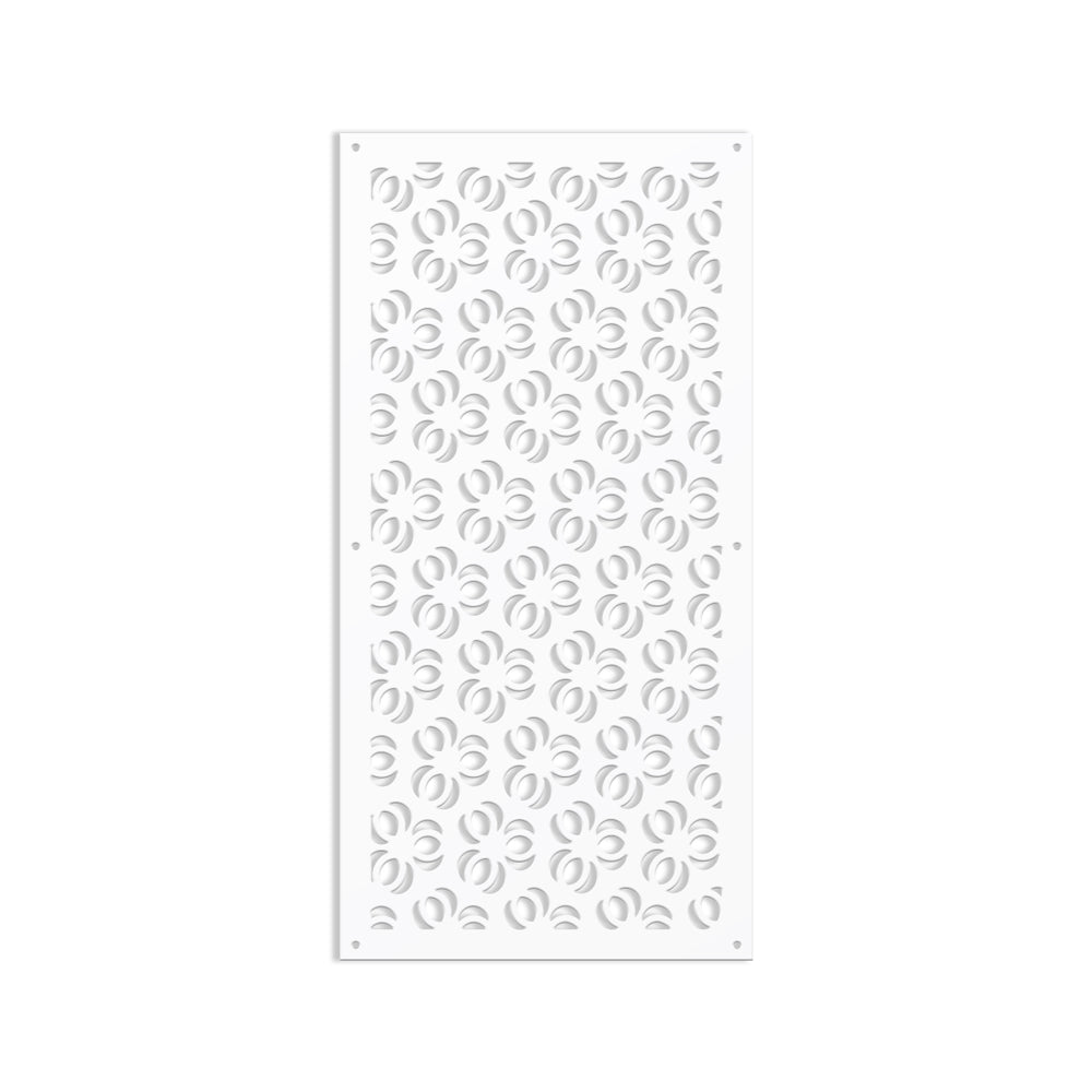 ELLISSE - Pannello in PVC traforato - Parasole Colore: bianco, Misura: 50x150 cm