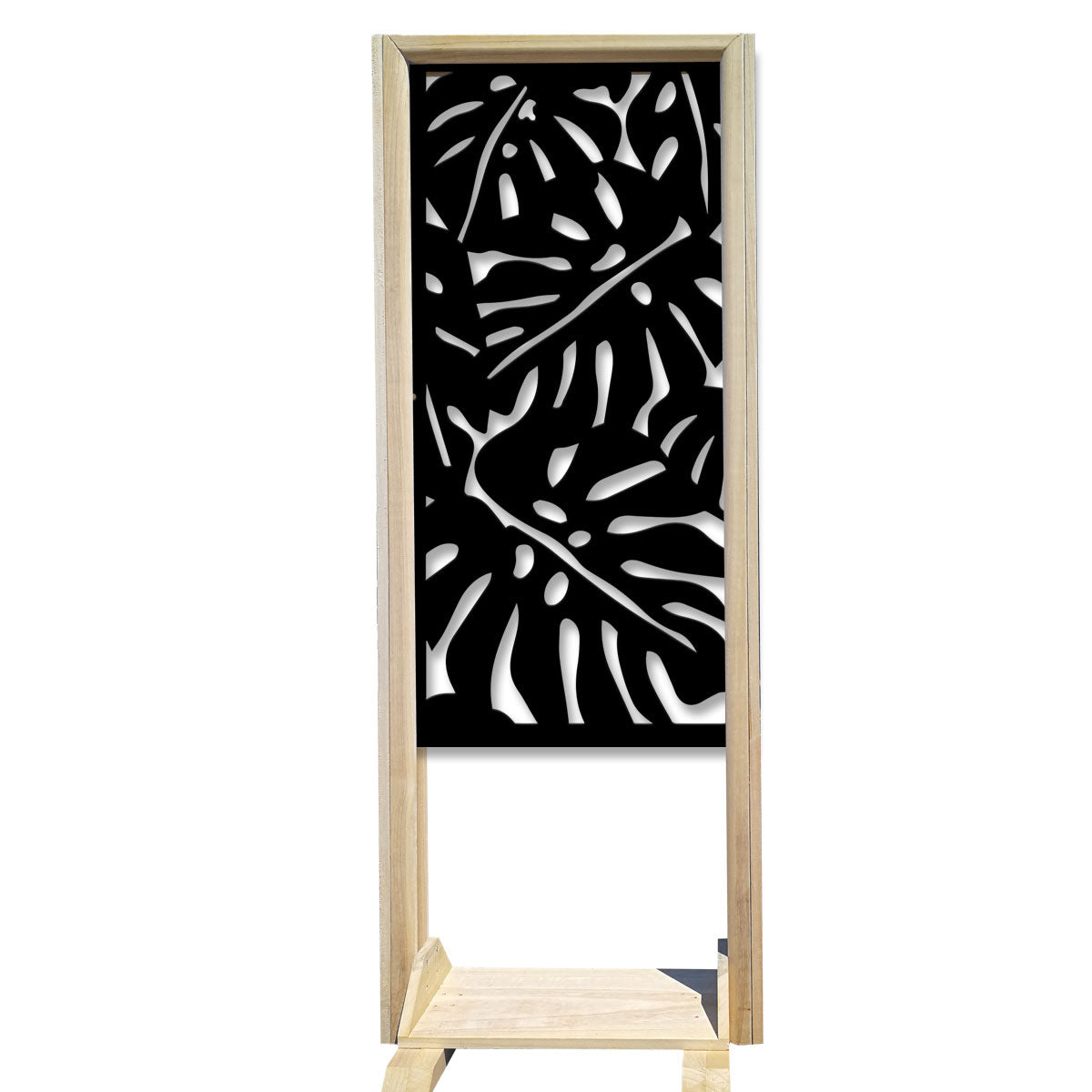 FILODENDRO - Separè - Paravento modulabile - 70x190cm - in Legno e PVC Colore: nero
