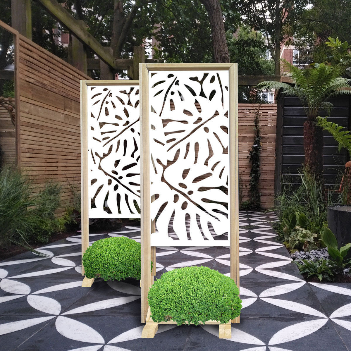 FILODENDRO - Separè - Paravento modulabile - 70x190cm - in Legno e PVC Colore: bianco