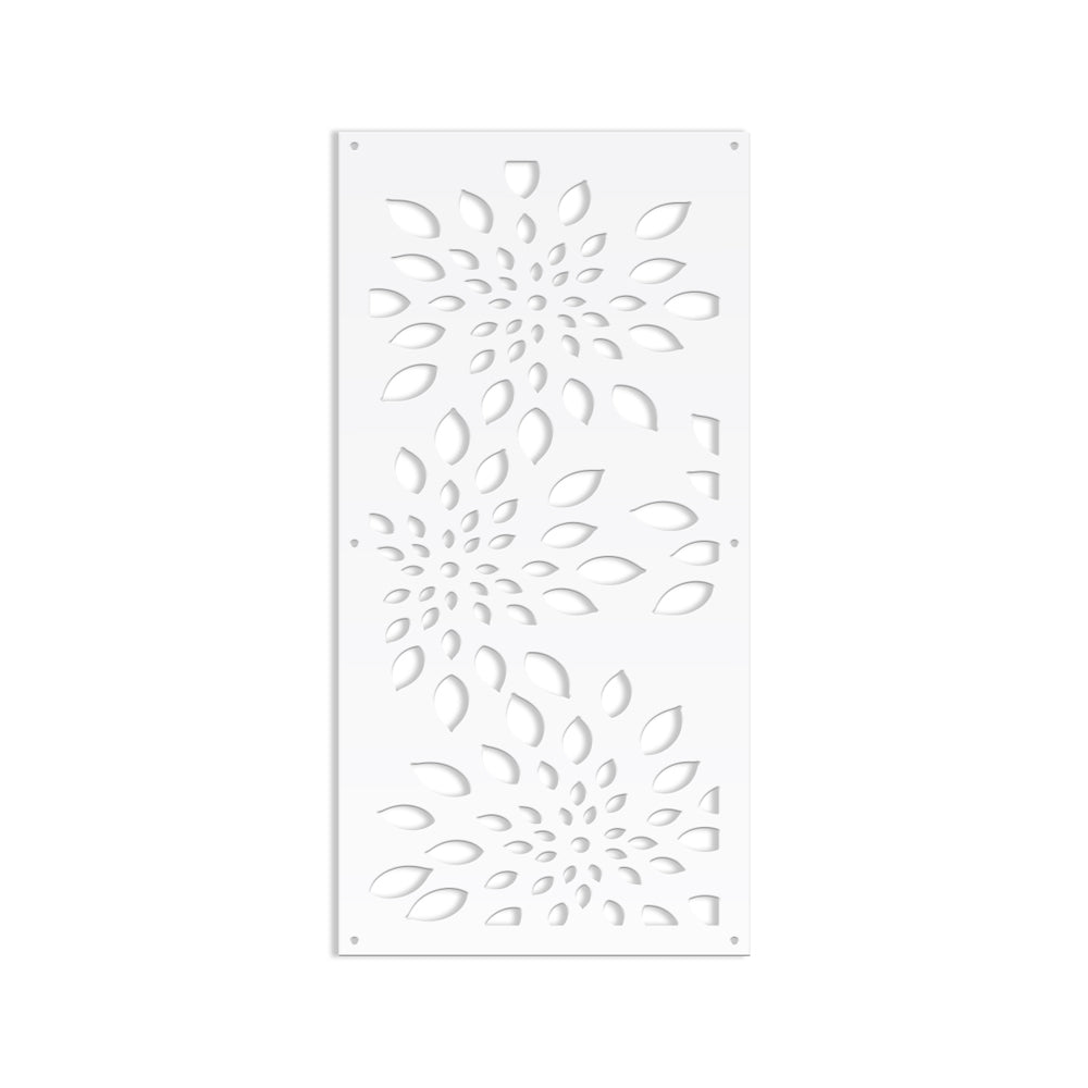 FIREWORKS - Pannello in PVC traforato - Parasole Misura: 47x94 cm, Colore: bianco