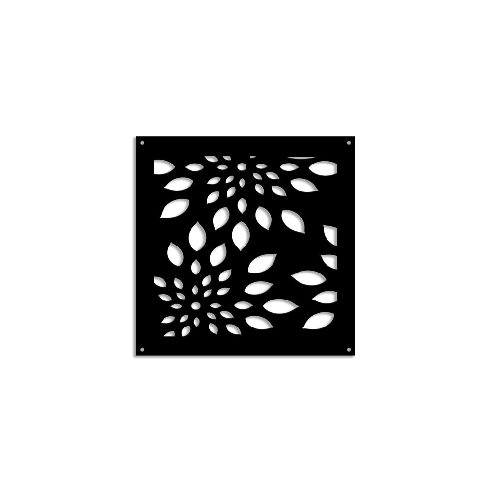 FIREWORKS - Pannello in PVC traforato - Parasole Colore: nero, Misura: 48x48 cm